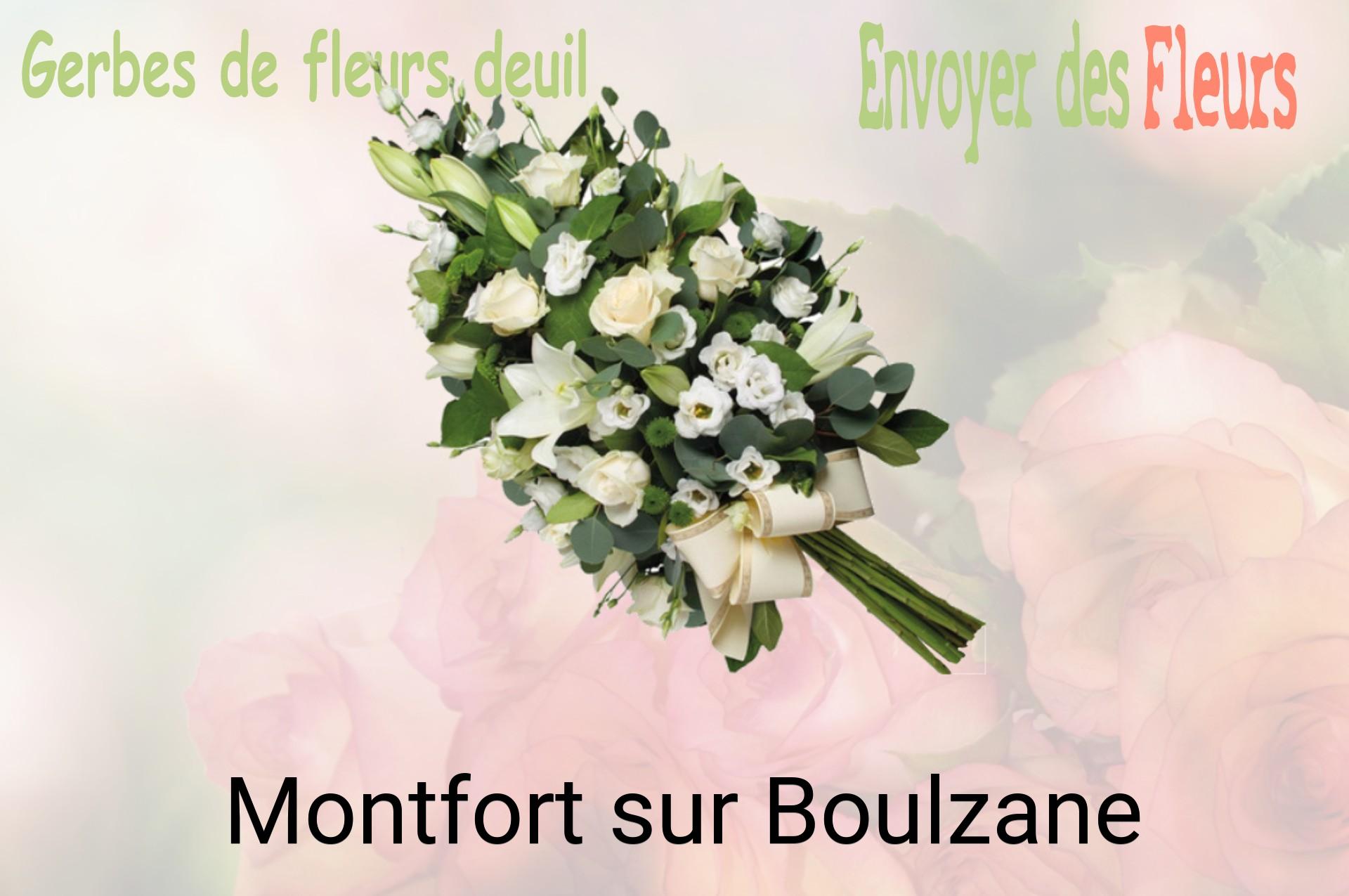 Gerbe de fleurs de deuil livrée à Montfort-sur-Boulzane